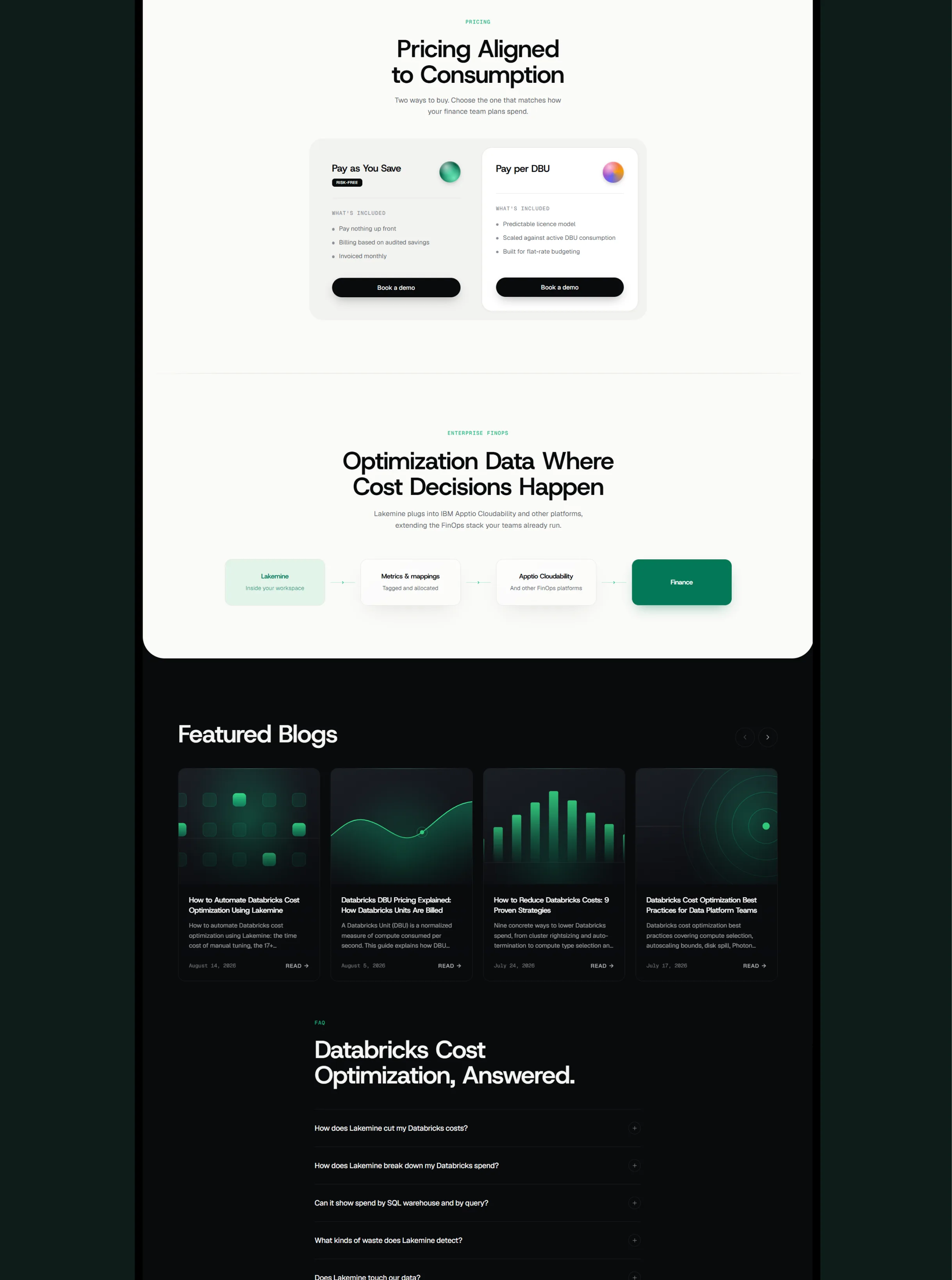 Lakemine case study, continued